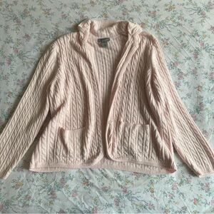 adorable baby pink vintage knit sweater